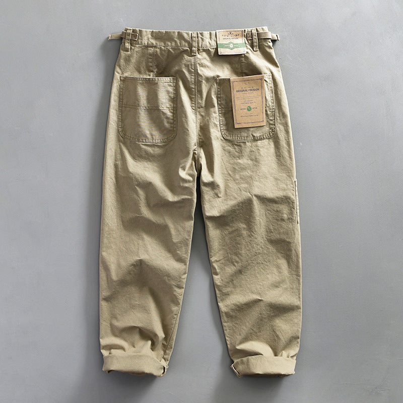 Spring And Autumn Fashion Trendy Young Men Workwear Casual Pants