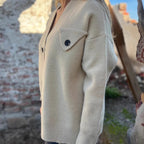 Fashion Long Sleeve Coat Winter Knitted Base Top