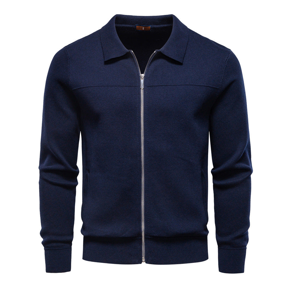 Cardigan Men's Zipper Business Casual Jacket
