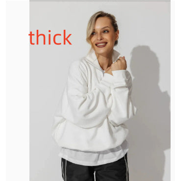 Lazy Style Fashion Casual Personality Versatile Zip-up Hoodie