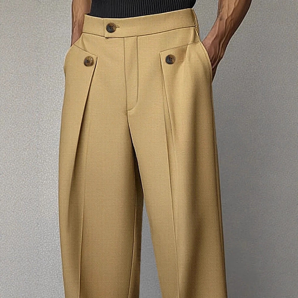 Men's Straight Anti-wrinkle Ironing-free Business Casual Pants