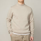 Autumn And Winter Mock Neck Sweater Men's Undershirt