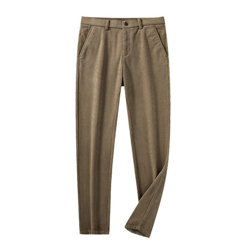 British Retro Middle-aged And Elderly Striped Pants