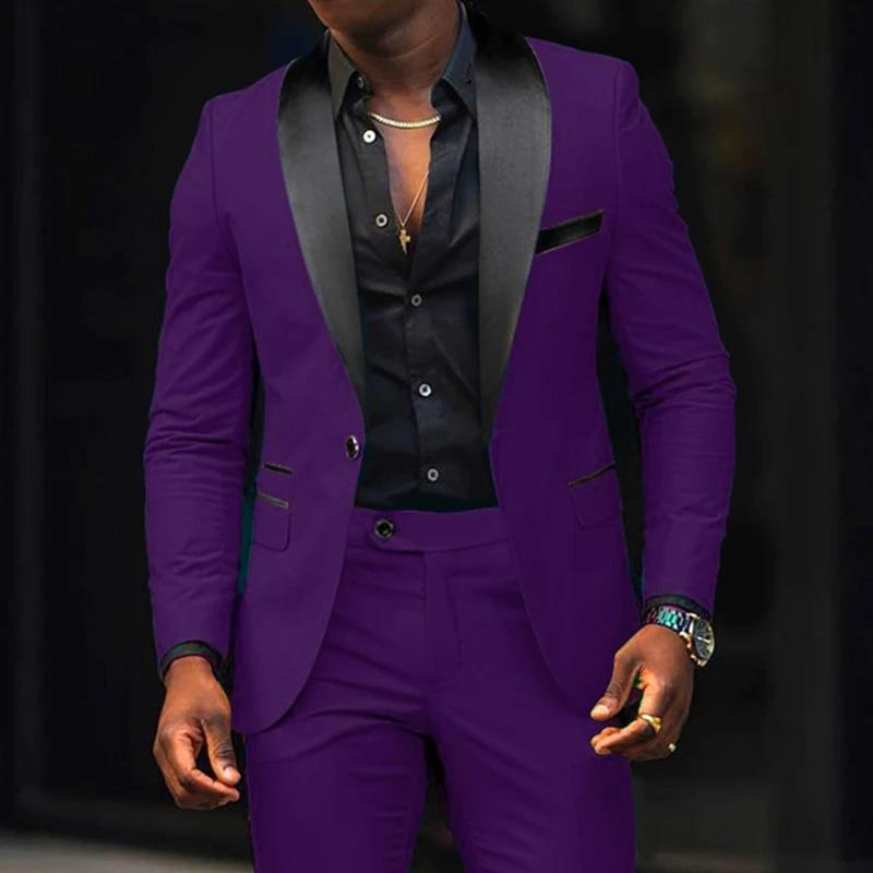 Men's Business Casual Suit Coat Trouser Suit