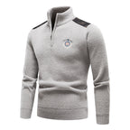 Velvet Stand Collar Thickened Men's Clothing Sweater