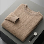 New Fashion Twist Round Neck Sweater For Men