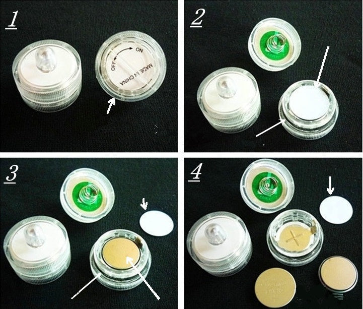 Colorful electronic candle light diving light