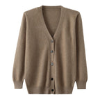 Mink Wool Sweater Men V-neck Thickened Sweater Loose Cardigan
