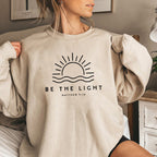 Women's Fleece-lined Crew Neck Sweater Plain Slogan Printing