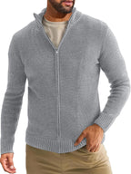 Men's Half-high Collar Cardigan Sweater Coat