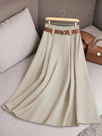 Women's Casual Pleated Skirt Can Be Printed