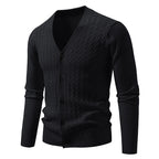 Men's Brocade Sweater Korean Style Trendy Casual Loose And Handsome V-neck Knitted Cardigan Coat