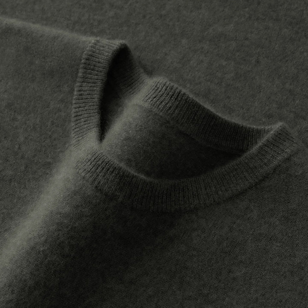 Cashmere Sweater Men's Low Round Neck Business Casual Cashmere Sweater