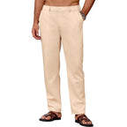 Men's Casual Breathable Drawstring Pants Breathable Casual Pants With Slight Stretch