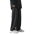Ice Silk Pants Men's Pants Summer Thin Loose Straight