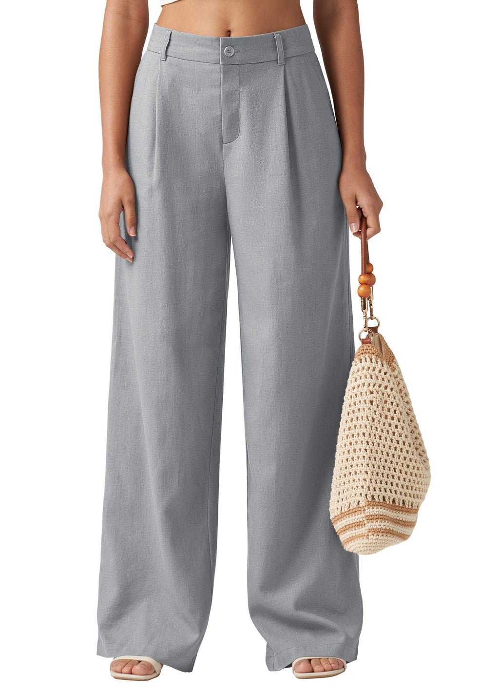 Loose Casual And Comfortable Pocket Straight-leg Pants
