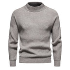 Men's Casual Knitted Solid Color Slim Fit Sweater