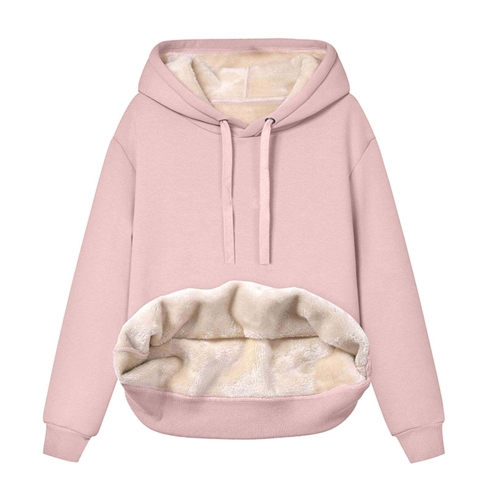 Solid Color Hooded Drawstring Sweatshirt