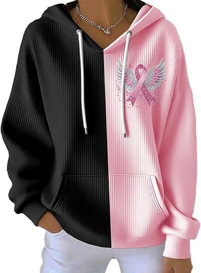 Striped Fabric Digital Printed Hooded Long Sleeve Women's Sweater