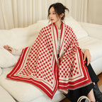 Female Versatile Fashion Thickened Warm Cashmere Scarf