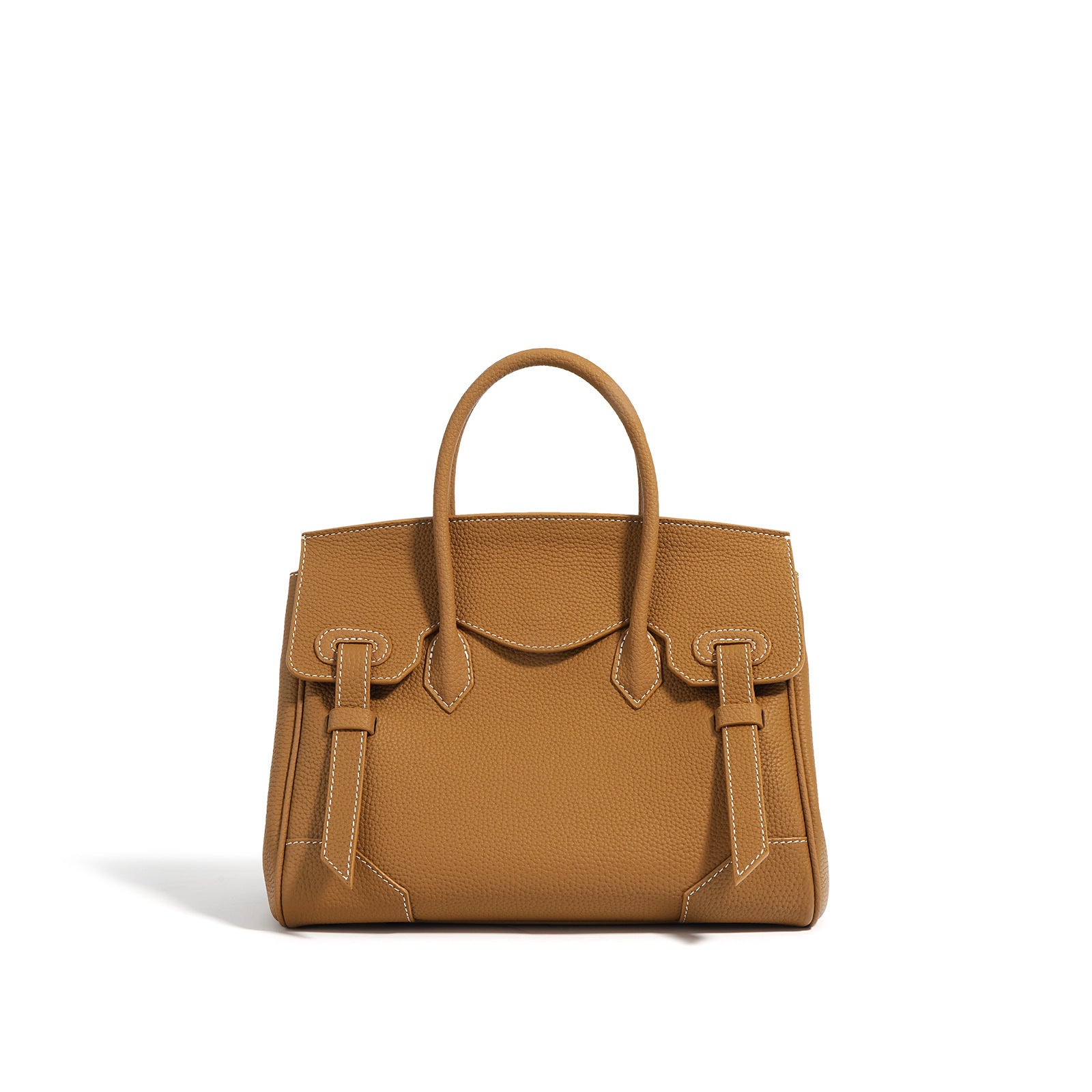 Top Layer Cowhide Handbag Large Capacity Kelly