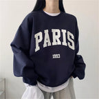 Shirt Fleece Printed Long-sleeved Letter Sweater