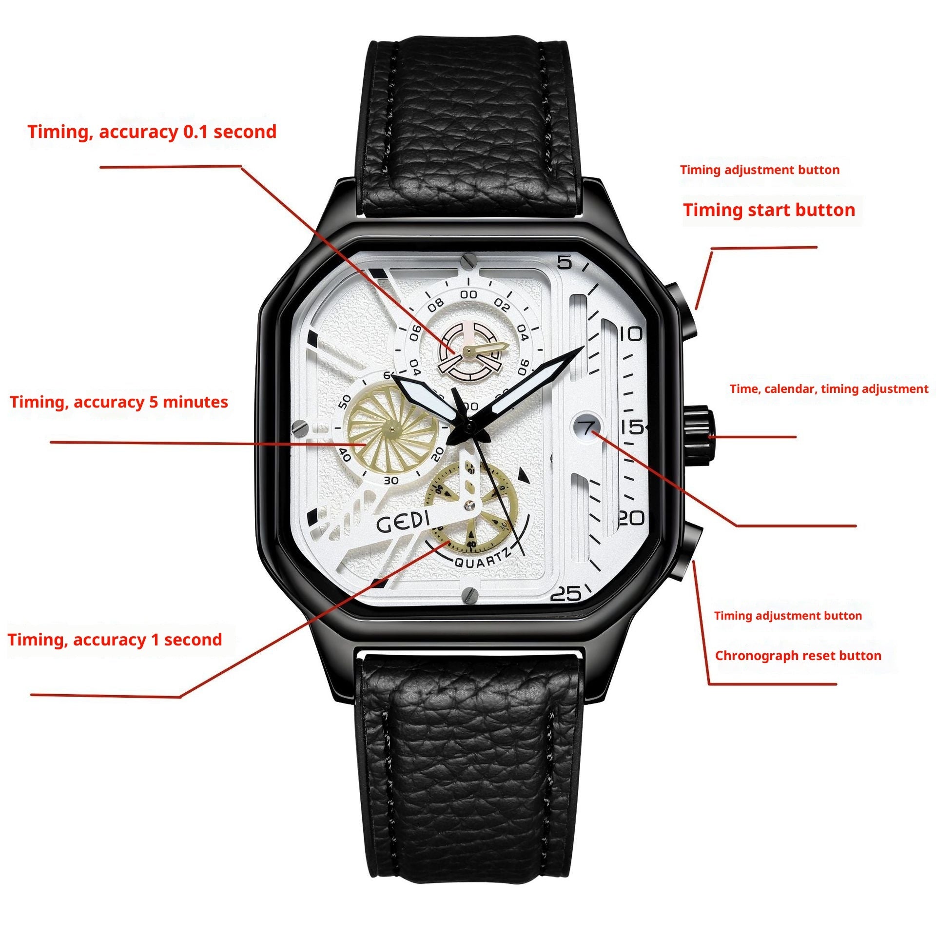 Men's Waterproof Quartz Watch Luminous