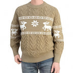 Round Neck Sweater Coat Men's Knitwear
