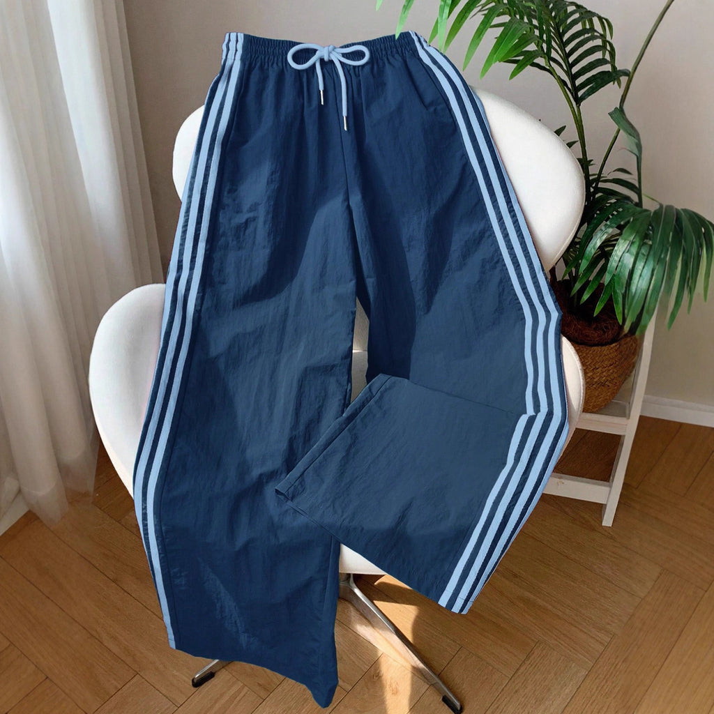 Side Pattern Elastic Waist Cross-border Casual Trousers