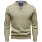 American Retro Fake Two-piece V-neck Dotted Sweater