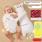 Infant Exhaust Pillow Hand Remote Controlled Soothing For Baby Sleep Cartoon Plush Toddler Comforting Hand