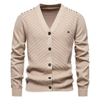 Men's V-neck European And American Coat Cardigan Slim Fit Sweater