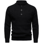 Men's Fashion British Henry Stand Collar Sweater