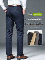 Business Non-ironing Stretch Men's Thin Straight Casual Pants