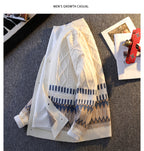 Knitwear All-match Loose Contrast Color Warm Coat