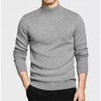 Men's Business Pullover Mock Neck Sweater
