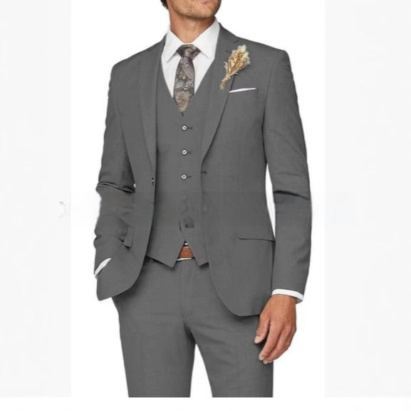 Men's Suit Set Three-piece Casual