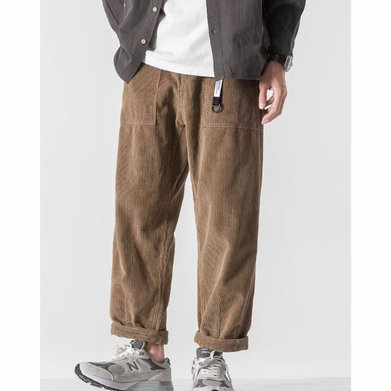 Loose Straight Tapered Pants Sports Wide Legs