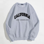 Womens Hoodies Long Sleeve Graphic California Letters Print