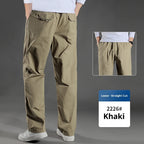 Men's Overalls Cotton Loose Casual Pants Straight Trousers