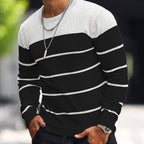 Men's Knitted Fashion Crew Casual Sweatshirt
