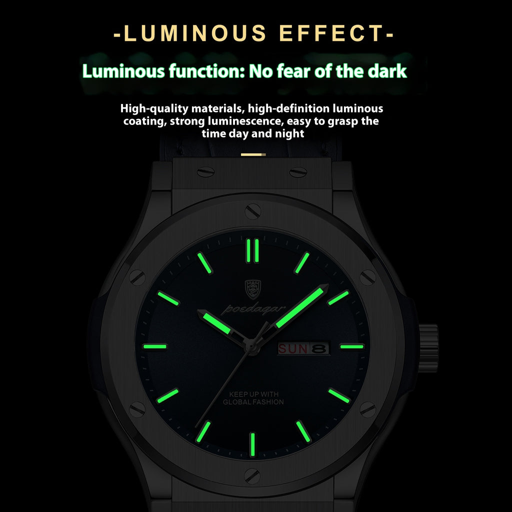 Men's Waterproof Luminous Quartz Watch