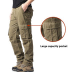 Men's Multi-pocket Plus Size 100 Cotton Cargo Pants