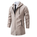 New Men's Chenille Hooded Cardigan Sweater