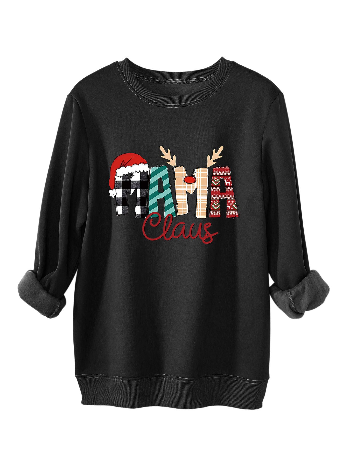 Women's Plus Size Loose All-matching Fleece-lined Sweater