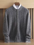 Pure Cashmere Shirt Thick Twisted Sweater Light Luxury Sweater Coat