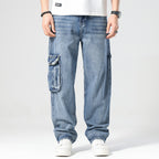 Hip Hop Men's Nostalgic Retro Multi-pocket Pants