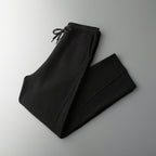 Men's Solid Color Wool Lace-up Wide-leg Pants