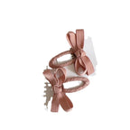 New Autumn And Winter Deciduous Color Series Cotton Tape Bow Hair Accessories