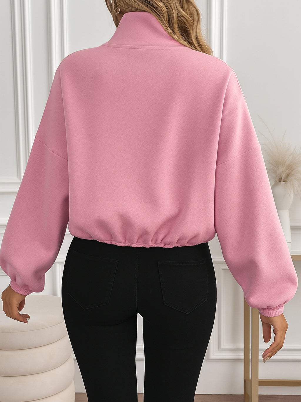 Plus Size Women's Jacket Simple Casual Sweatshirt